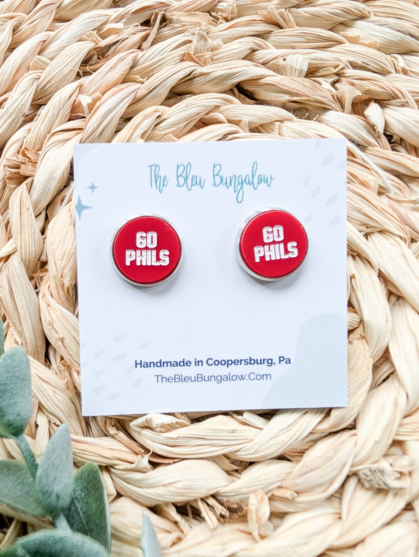 Go Phils Stud Earrings