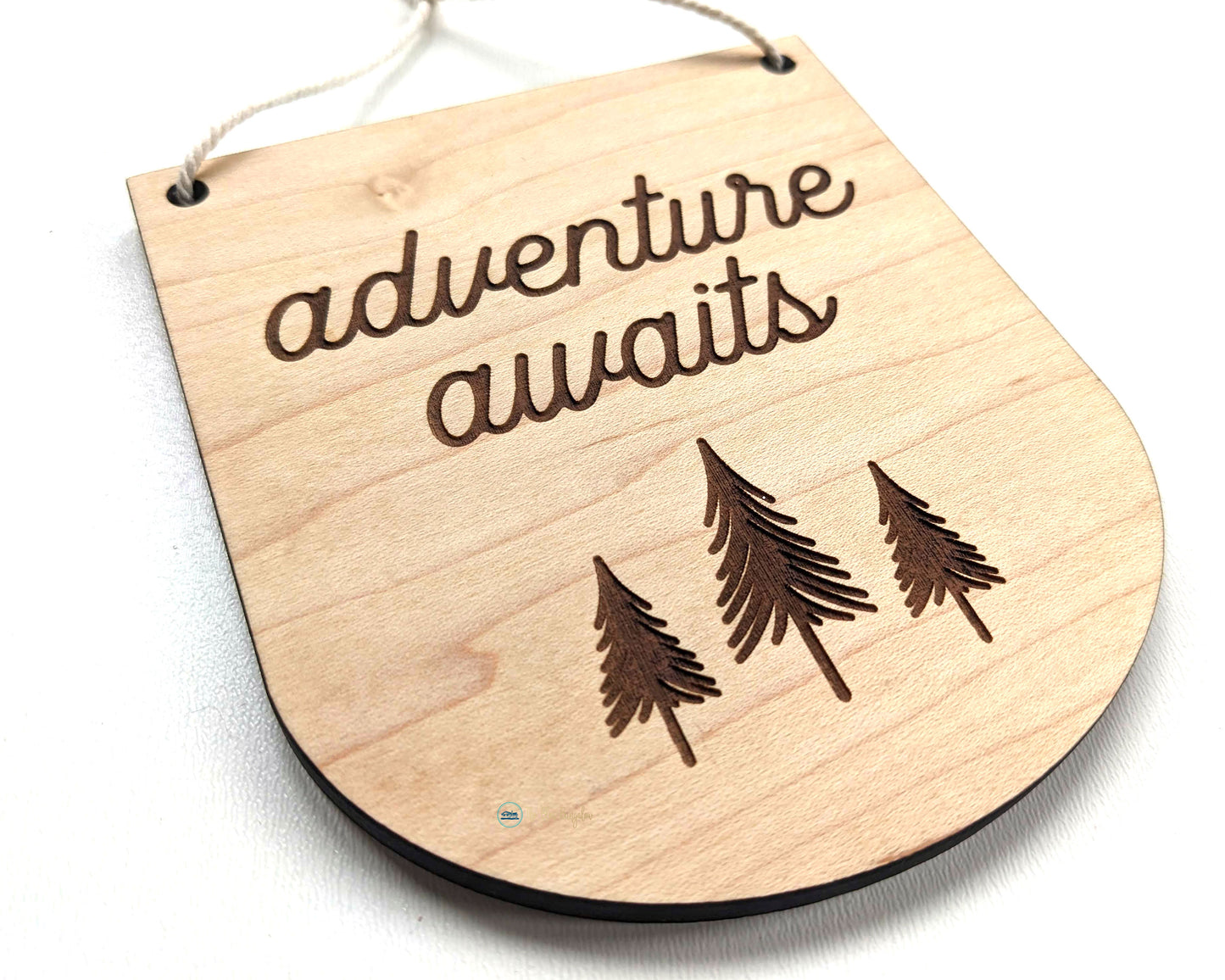 Mini Adventure Awaits Wall Flag