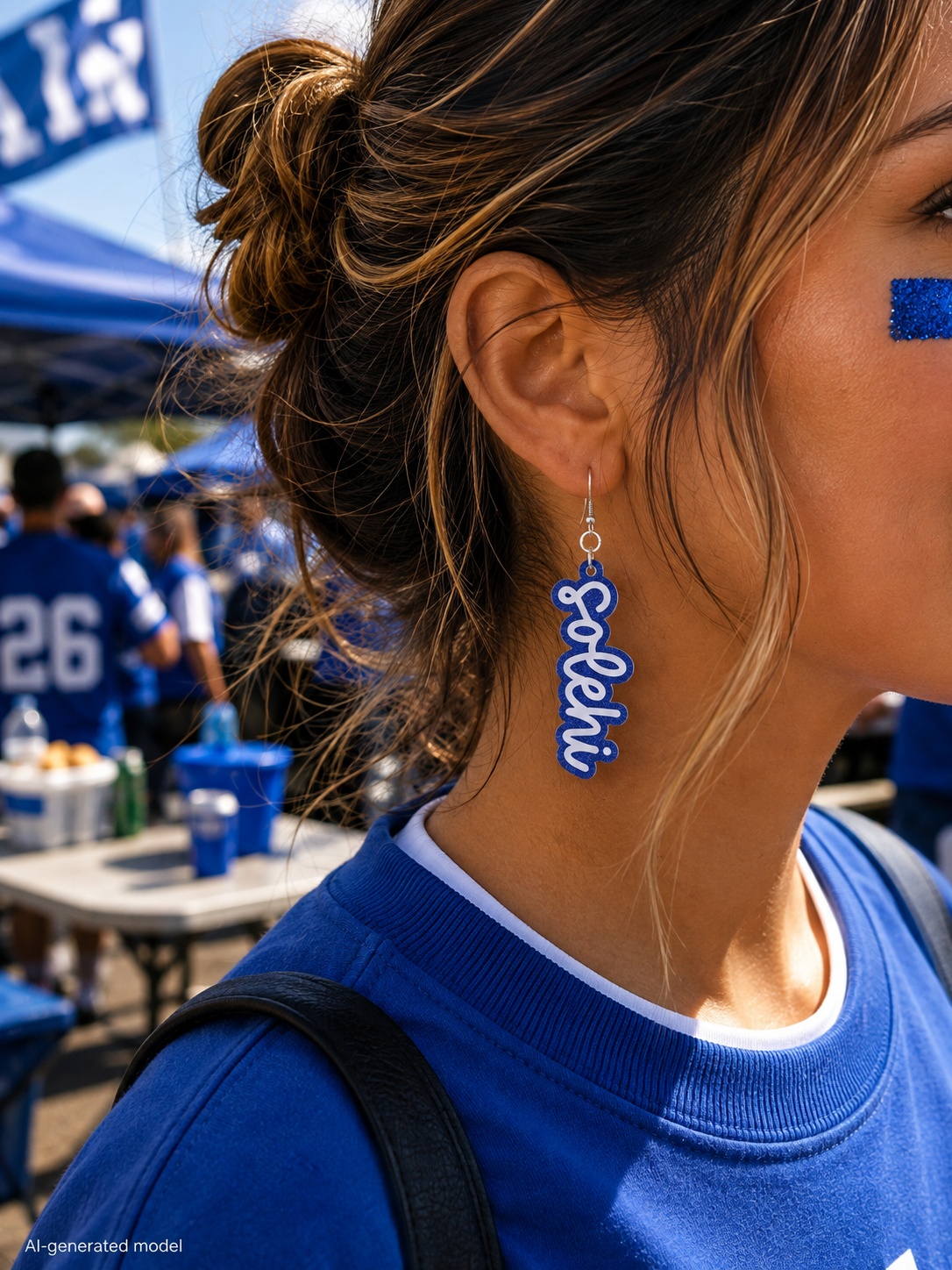 Engraved Solehi Statement Earrings