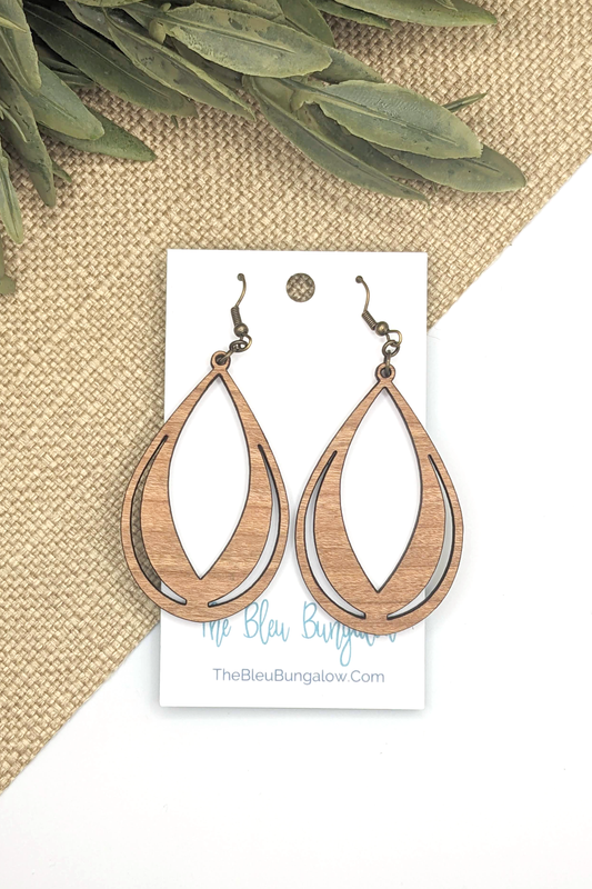 Almond Teardrop Earrings