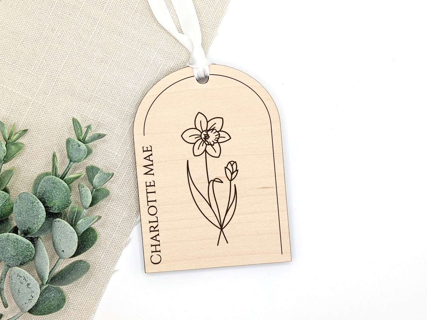 Personalized Birth Month Flower Ornament