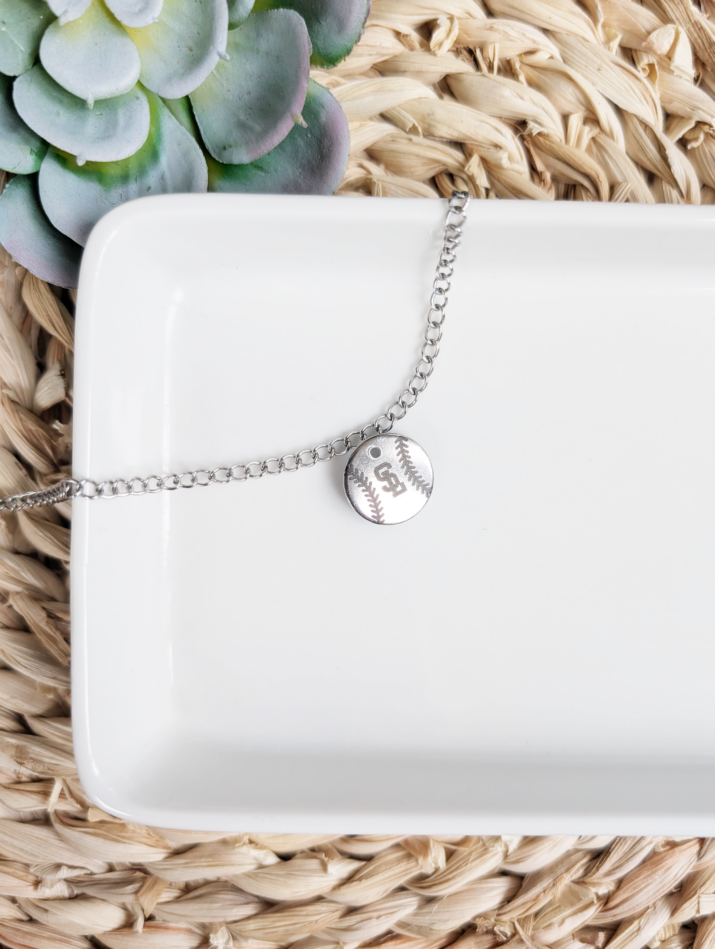 Baseball/Softball Chain with SL Charm