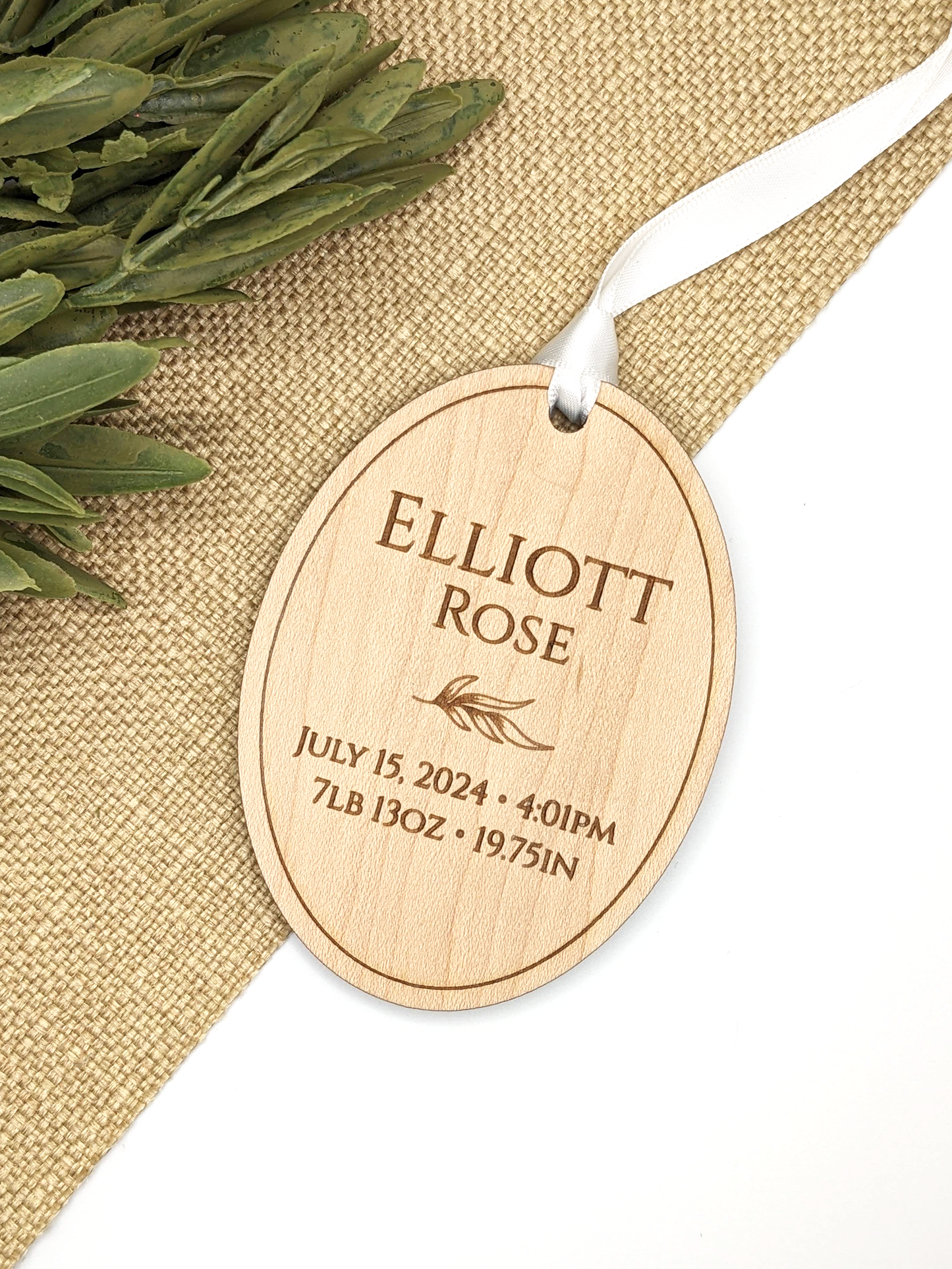 Personalized Birth Stat Ornament