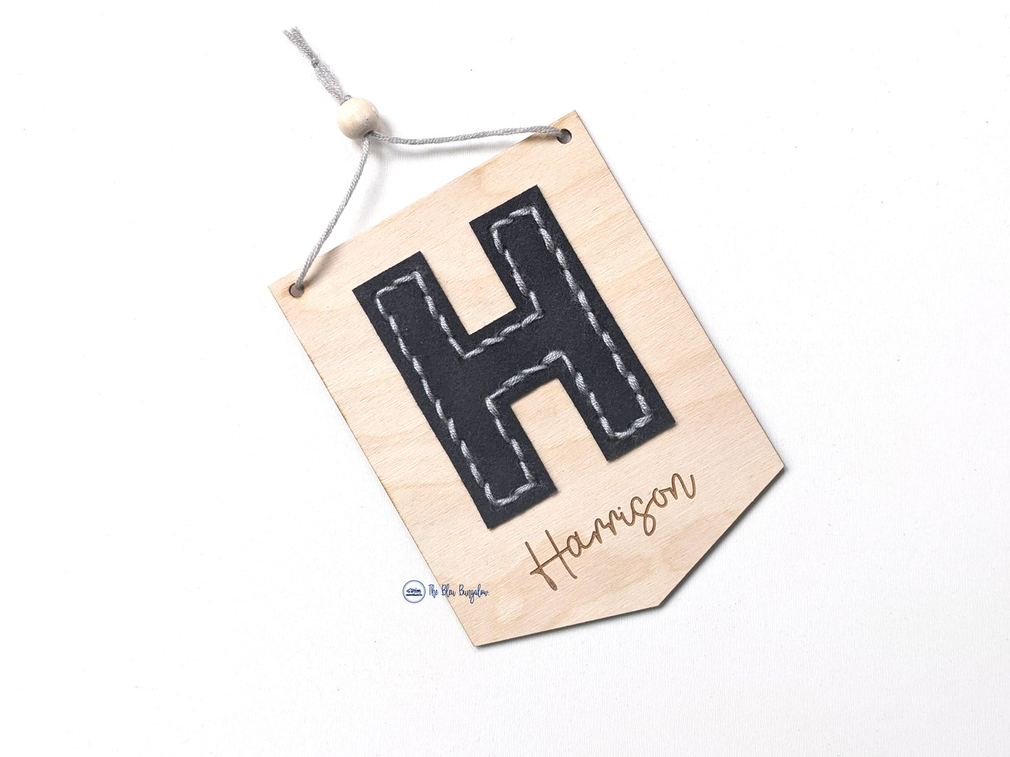 Wood + Felt Personalized Name Flag