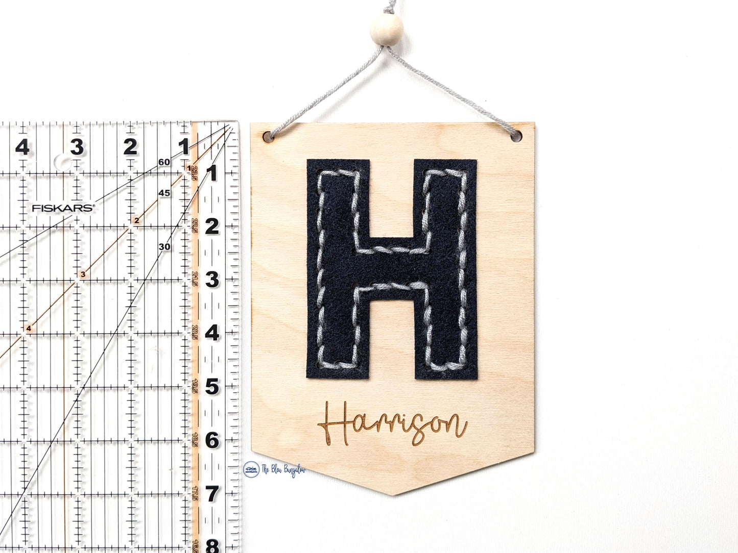 Wood + Felt Personalized Name Flag