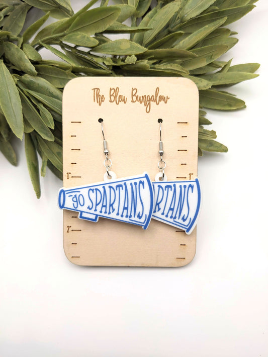 Go Spartans Megaphone Earrings