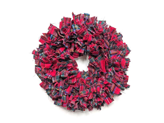Tartan Plaid Christmas Wreath