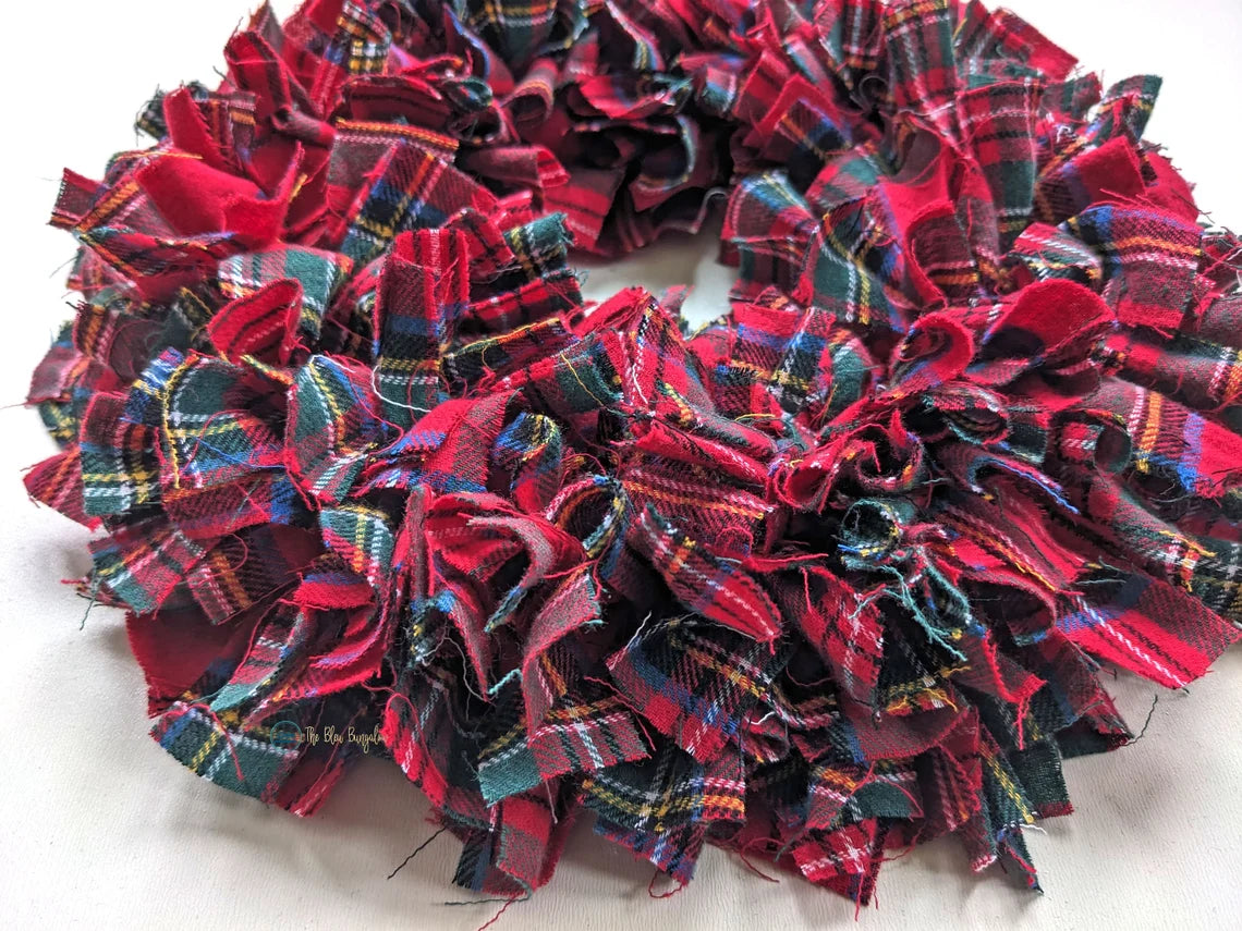 Tartan Plaid Christmas Wreath
