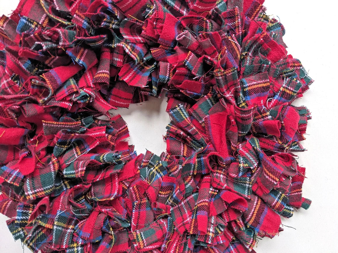 Tartan Plaid Christmas Wreath
