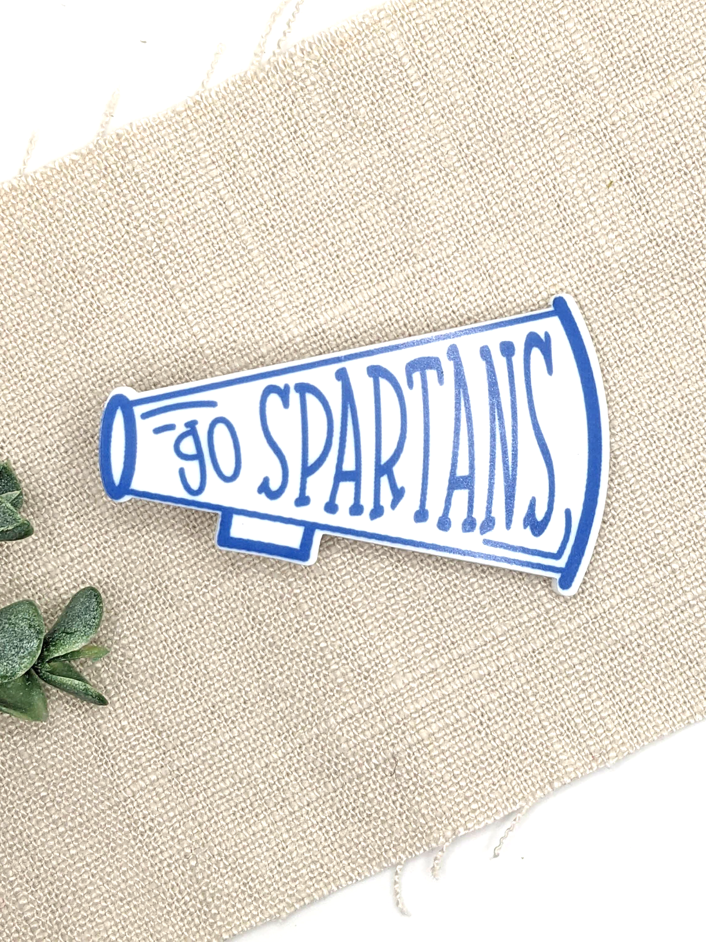 Go Spartans Megaphone Acrylic Hair Clip