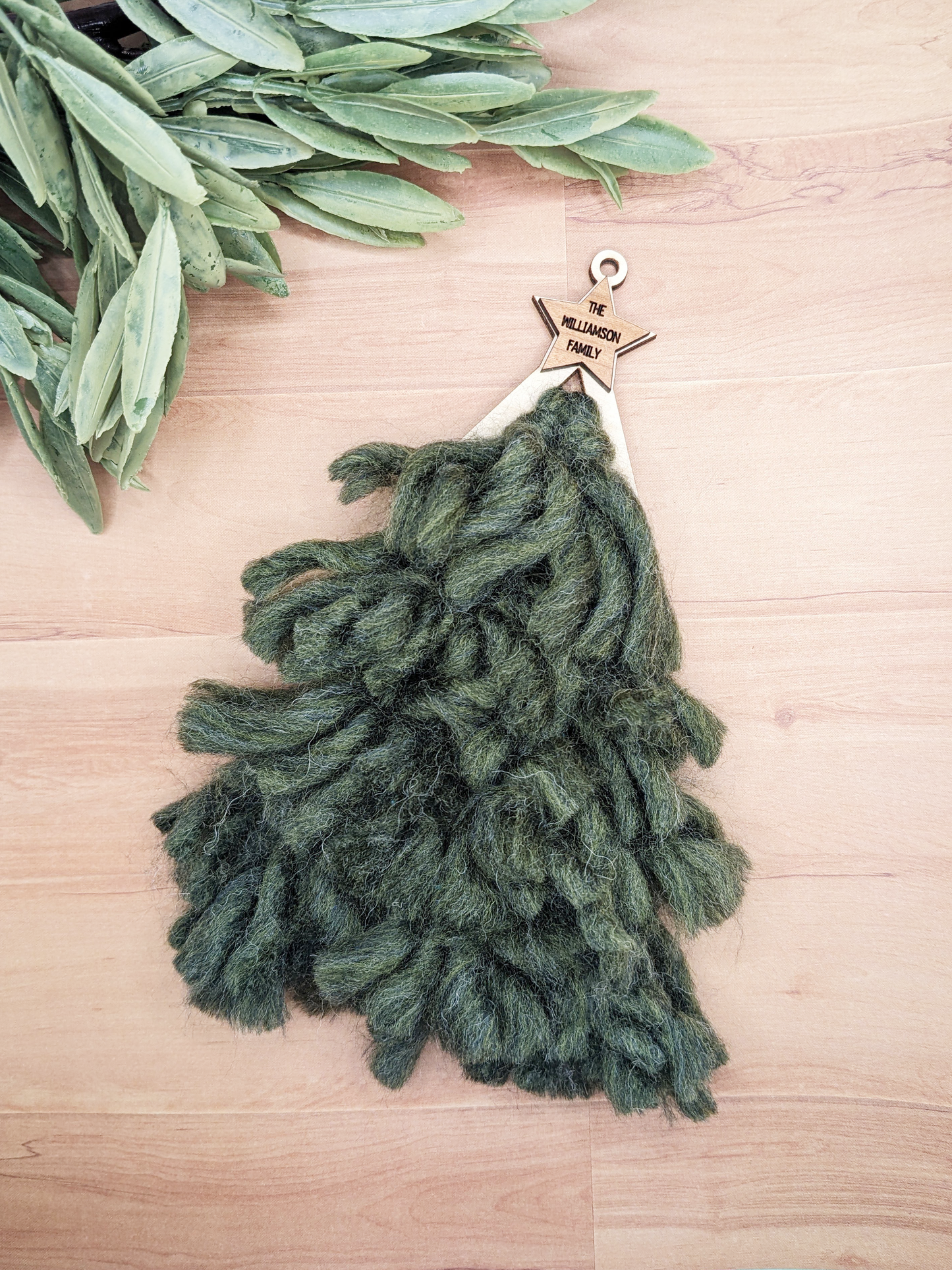 Personalized Rag Tree Ornament