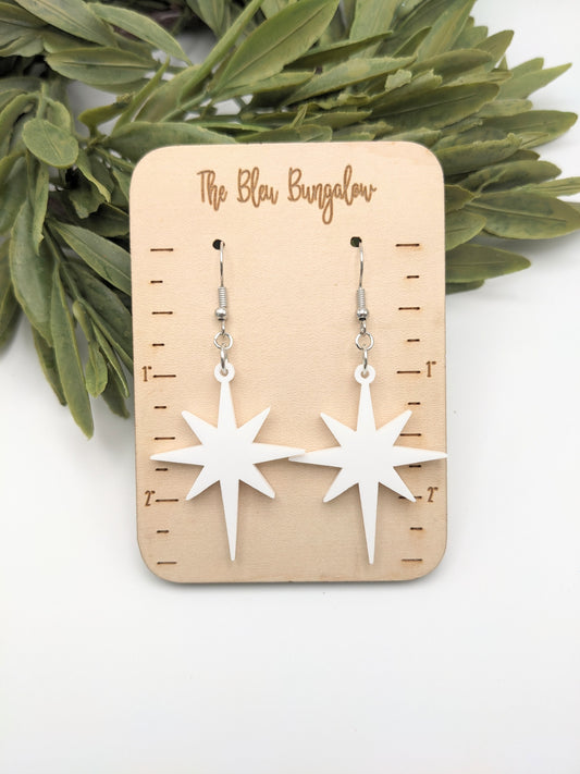Moravian Star Acrylic Dangles