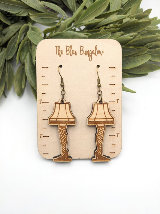 Wooden Leg Lamp Dangles