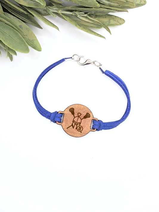 Custom Lacrosse Number Bracelet