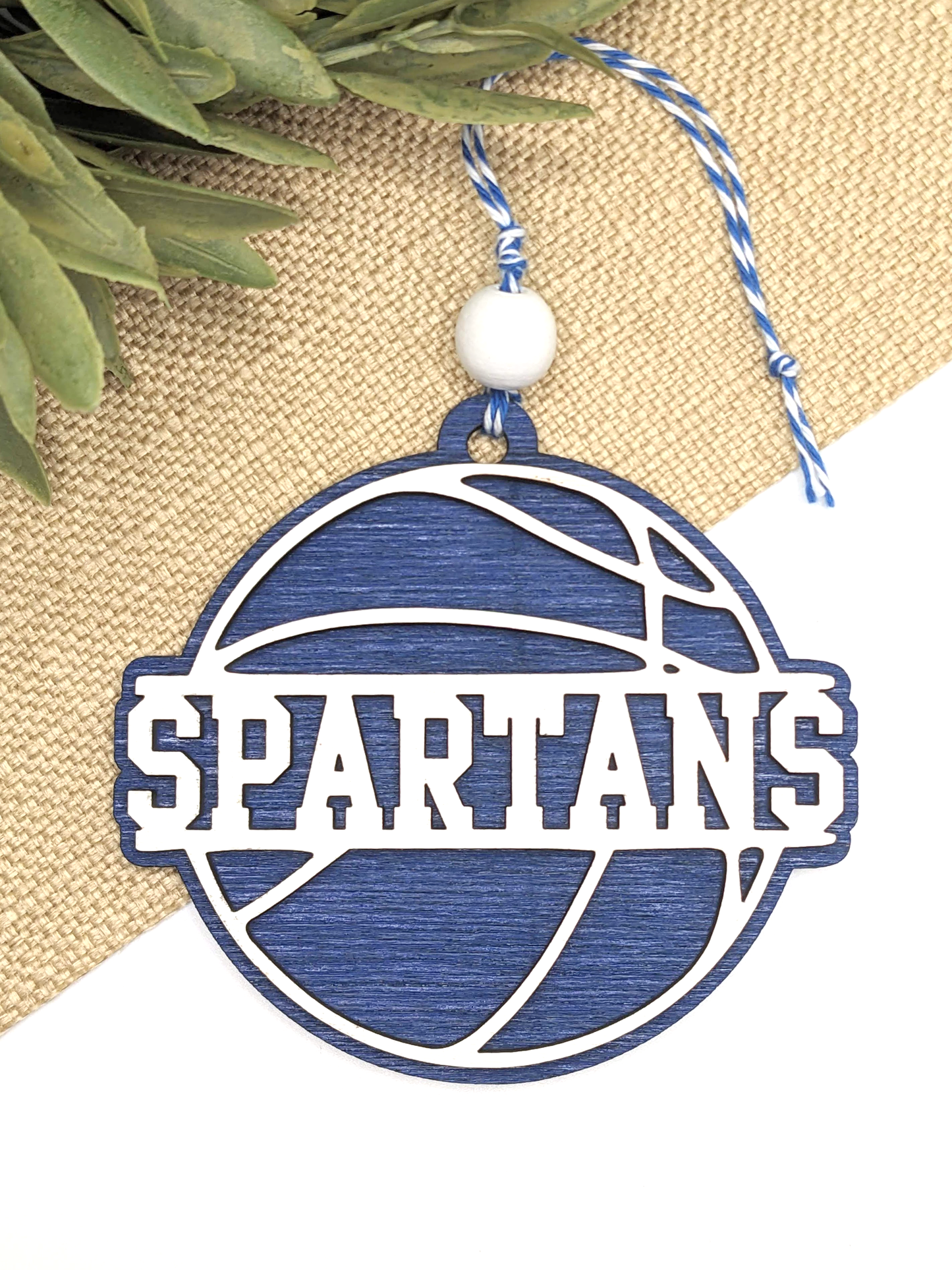 Spartans Basketball Ornament