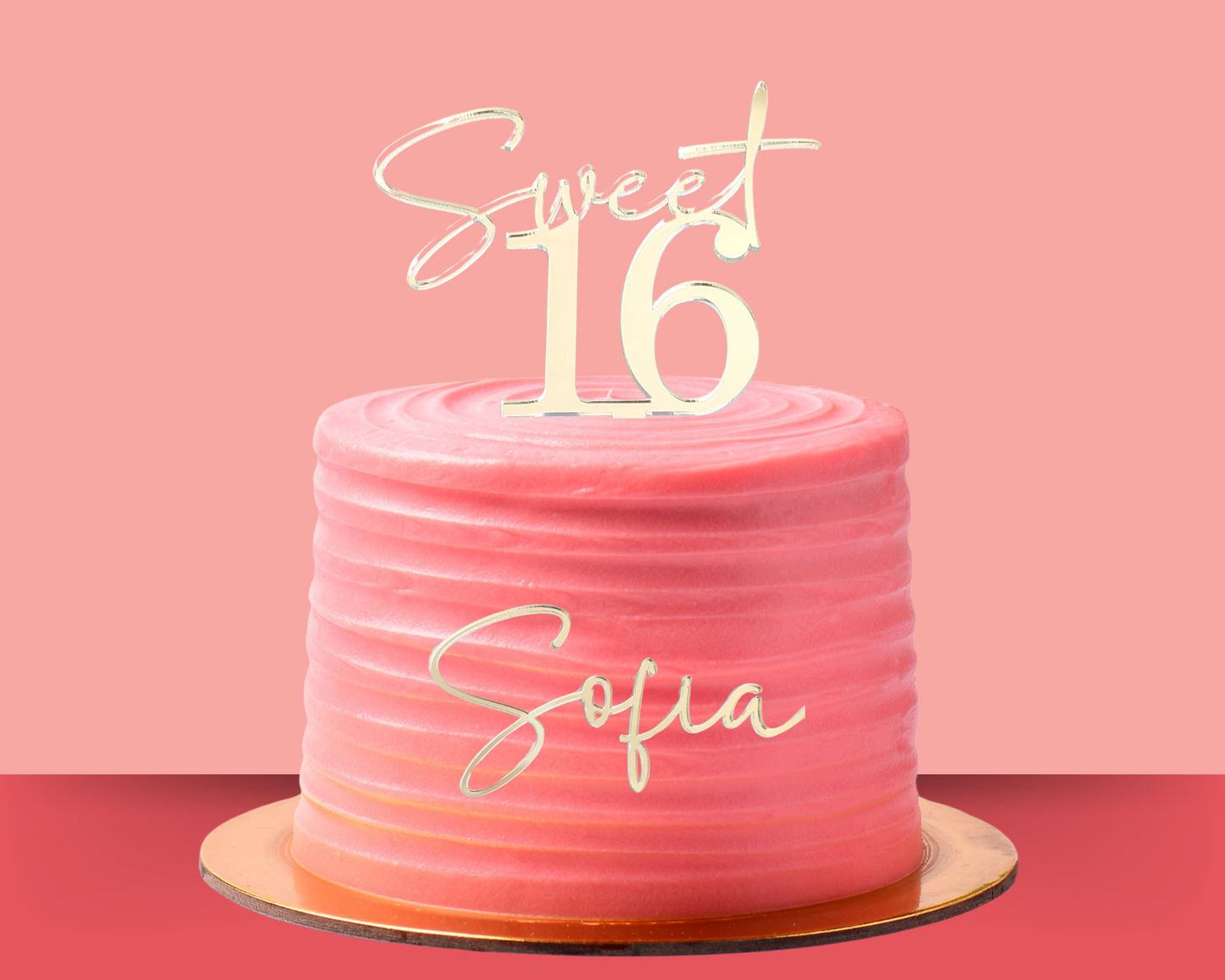 Sweet Sixteen Cake Topper + Name Set