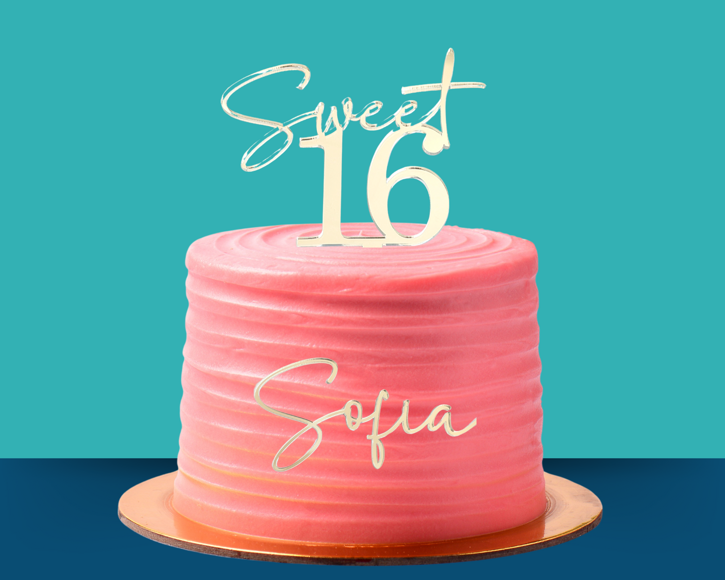 Sweet Sixteen Cake Topper + Name Set