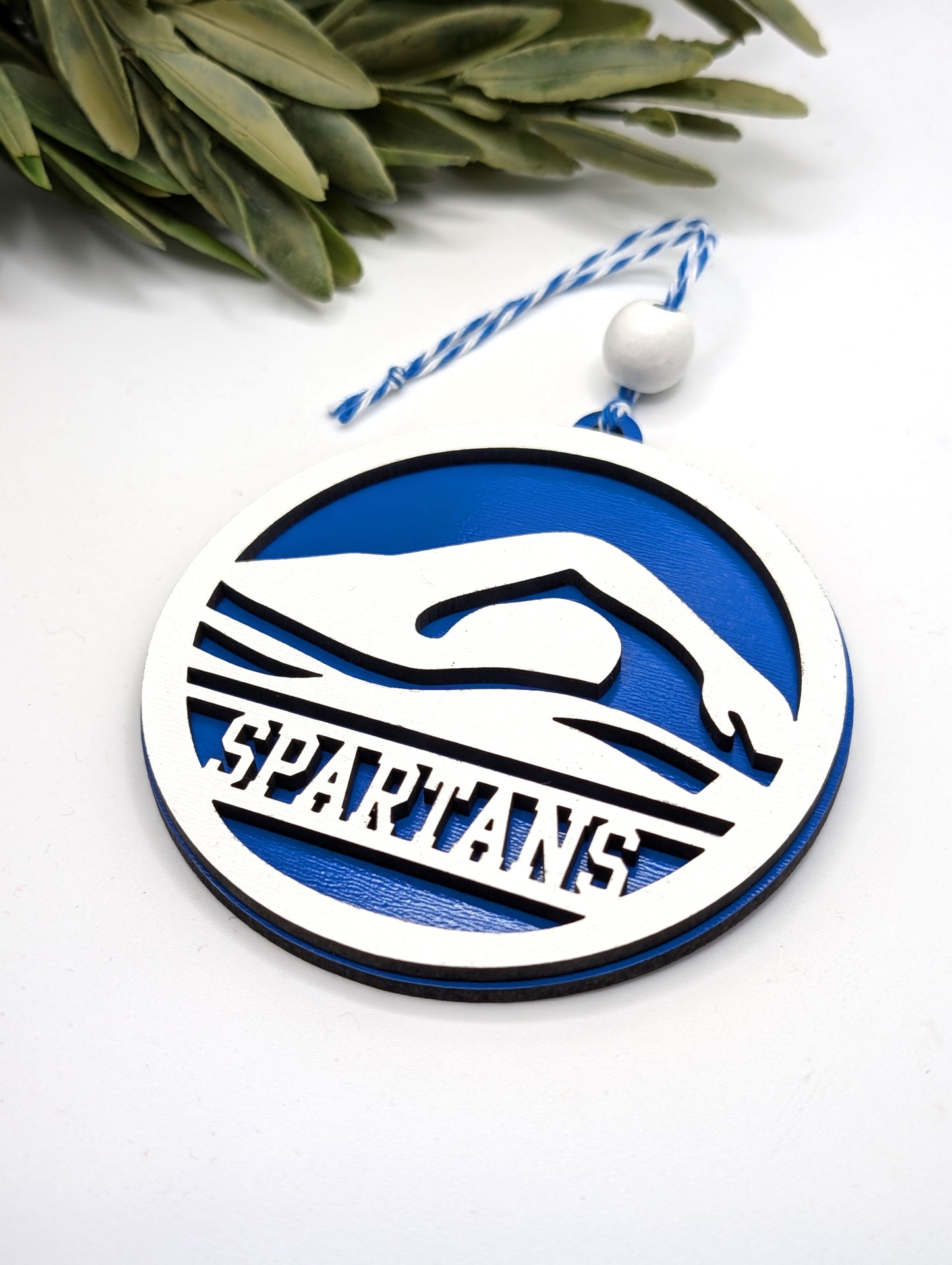 Spartans Swim Ornament