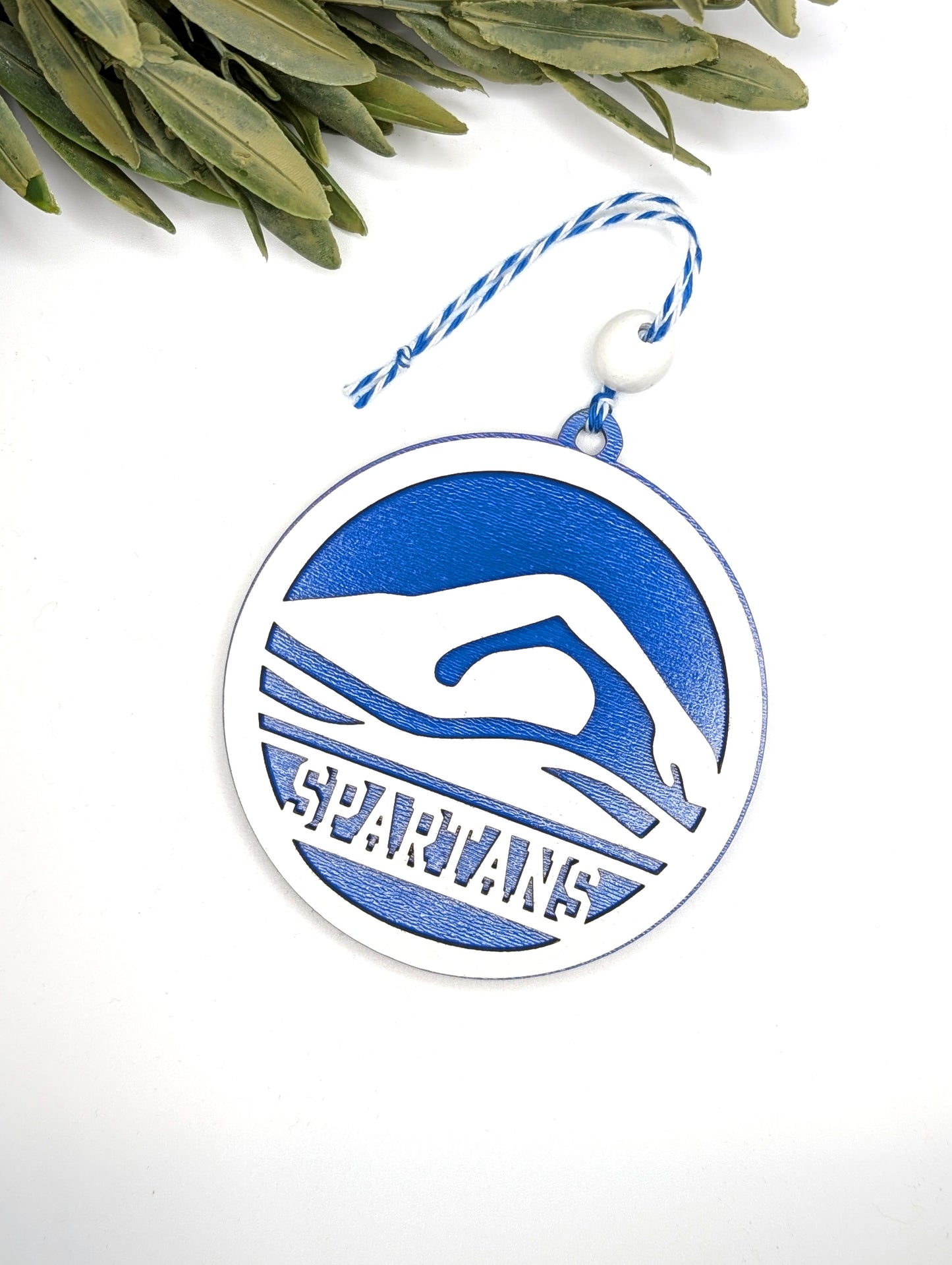 Spartans Swim Ornament