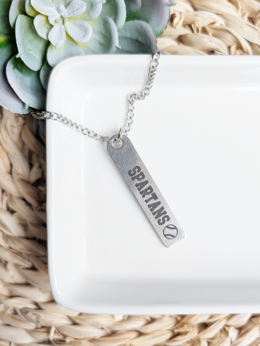 Baseball/Softball Chain with Spartans Charm