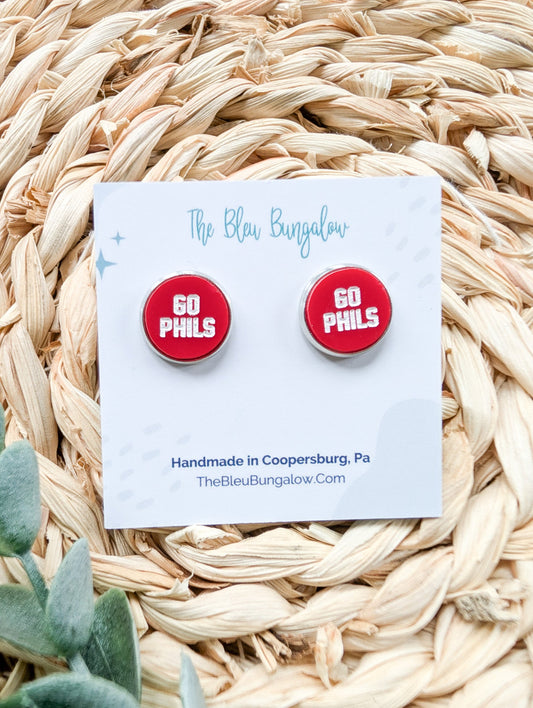 Go Phils Stud Earrings