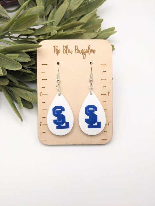 White SL Earrings