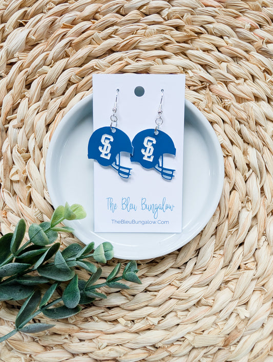SL Football Helmet Earrings