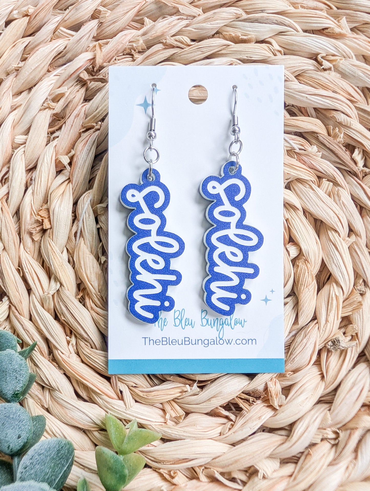 Engraved Solehi Statement Earrings