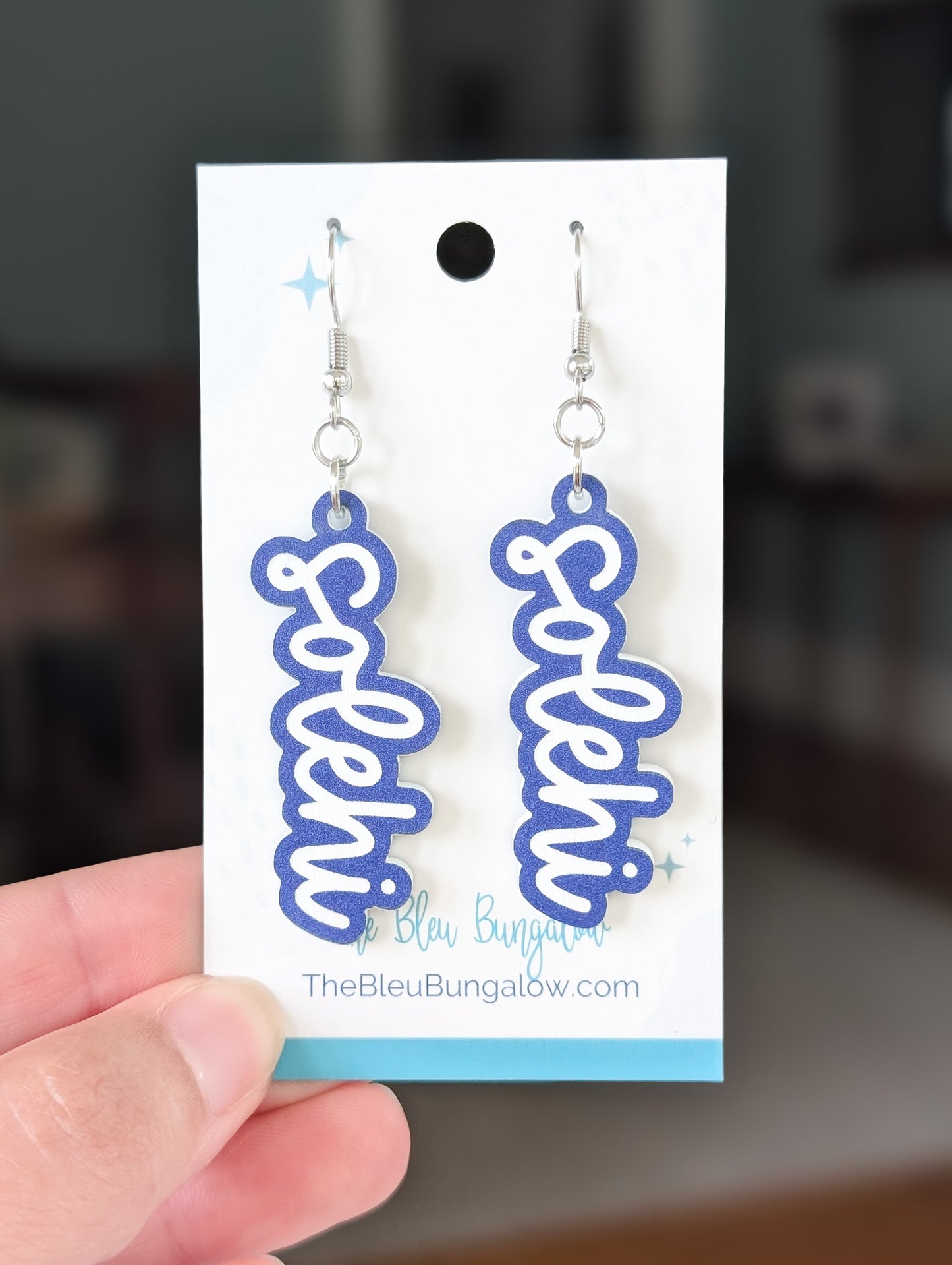 Engraved Solehi Statement Earrings