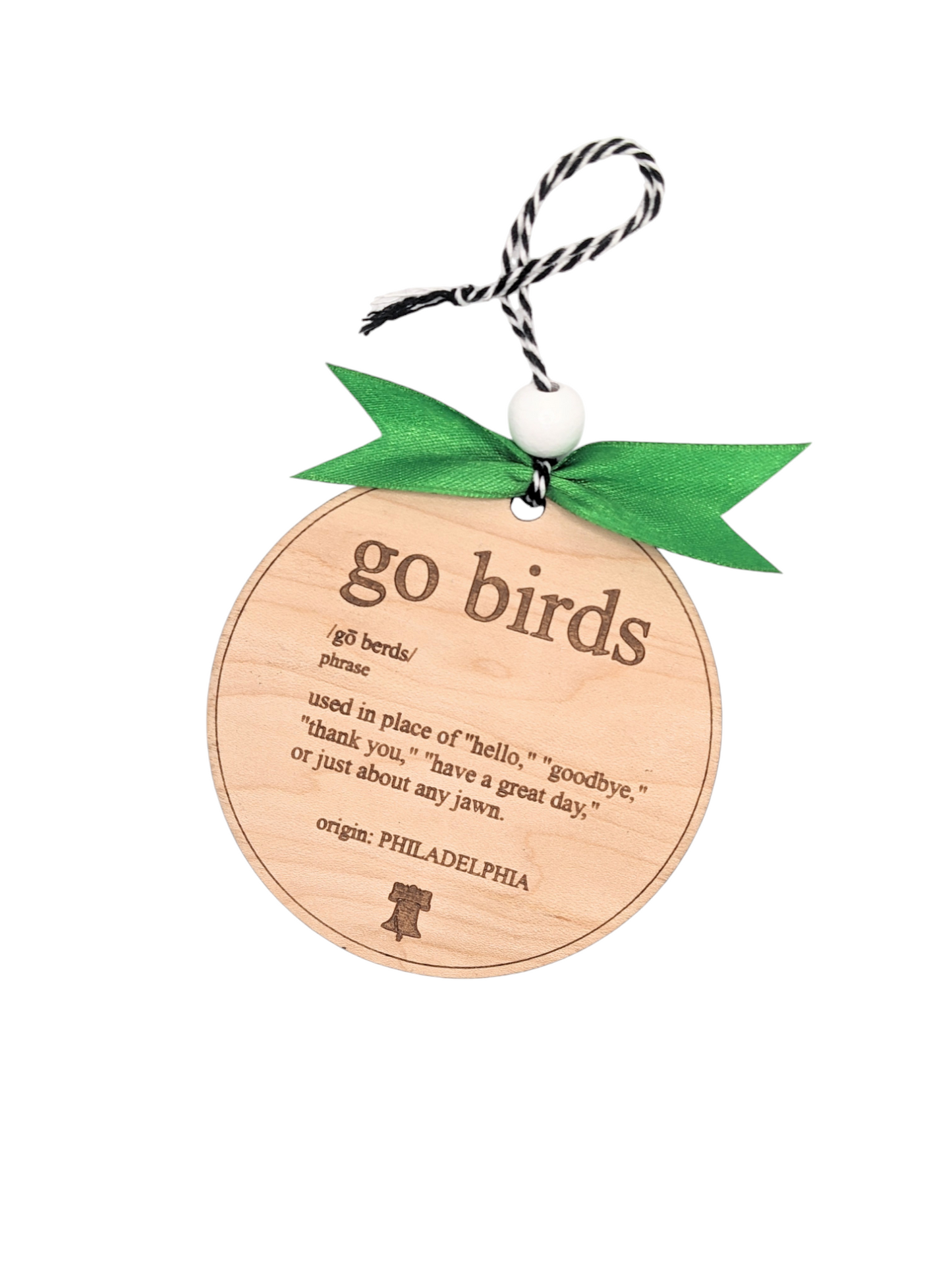 "Go Birds" Definition Christmas Ornament