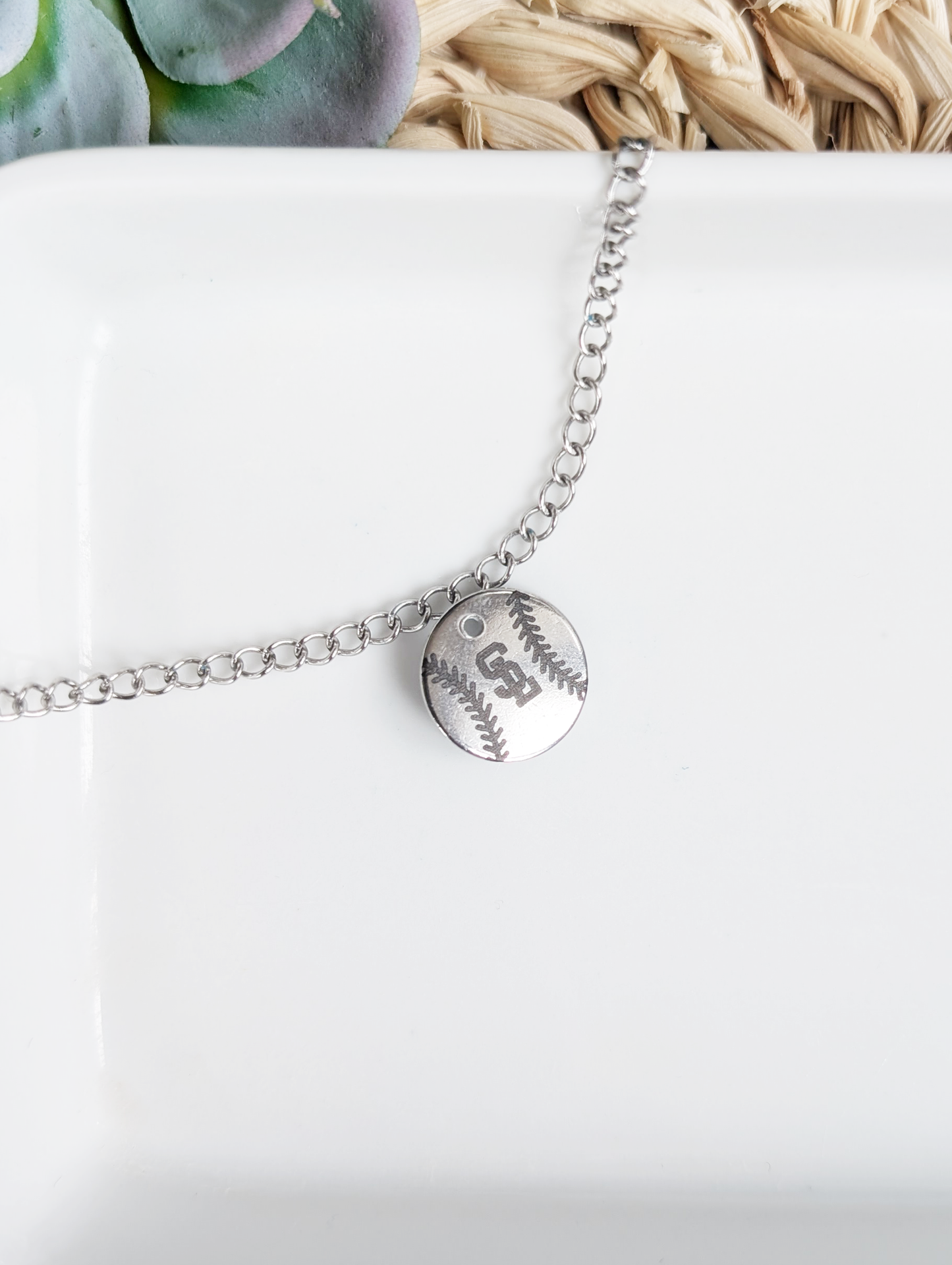 Baseball/Softball Chain with SL Charm