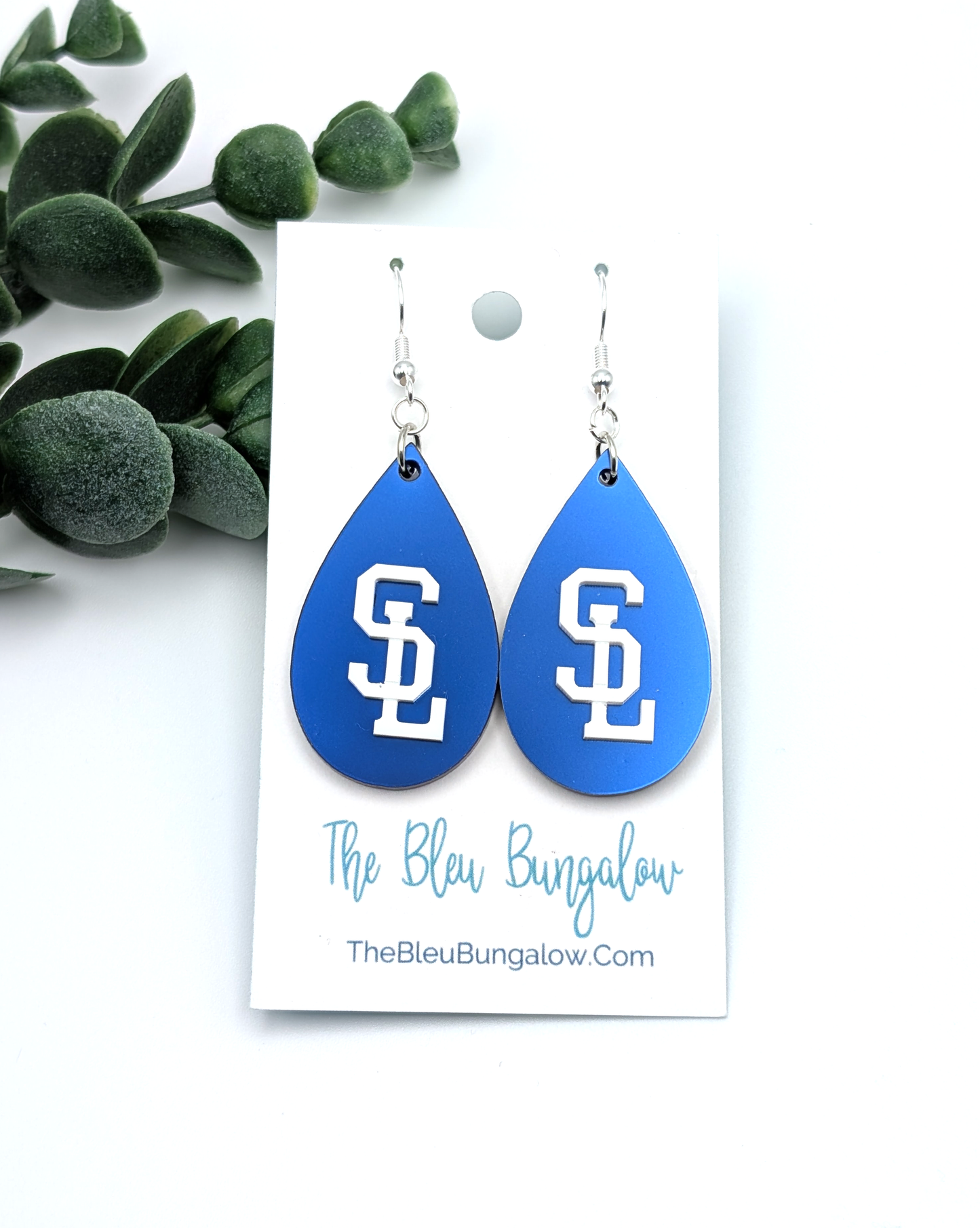 Blue Metallic SL Earrings