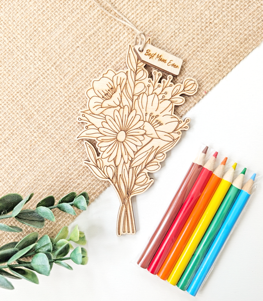 Mother's Day/Teacher Appreciation Flower Bundle Coloring Craft