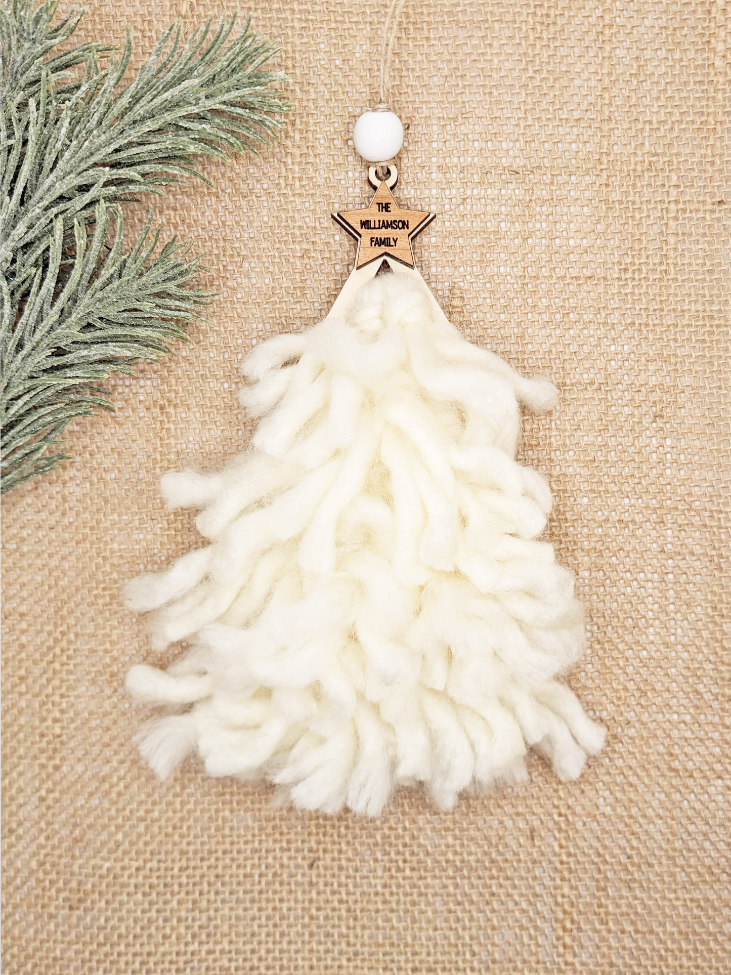 Personalized Rag Tree Ornament