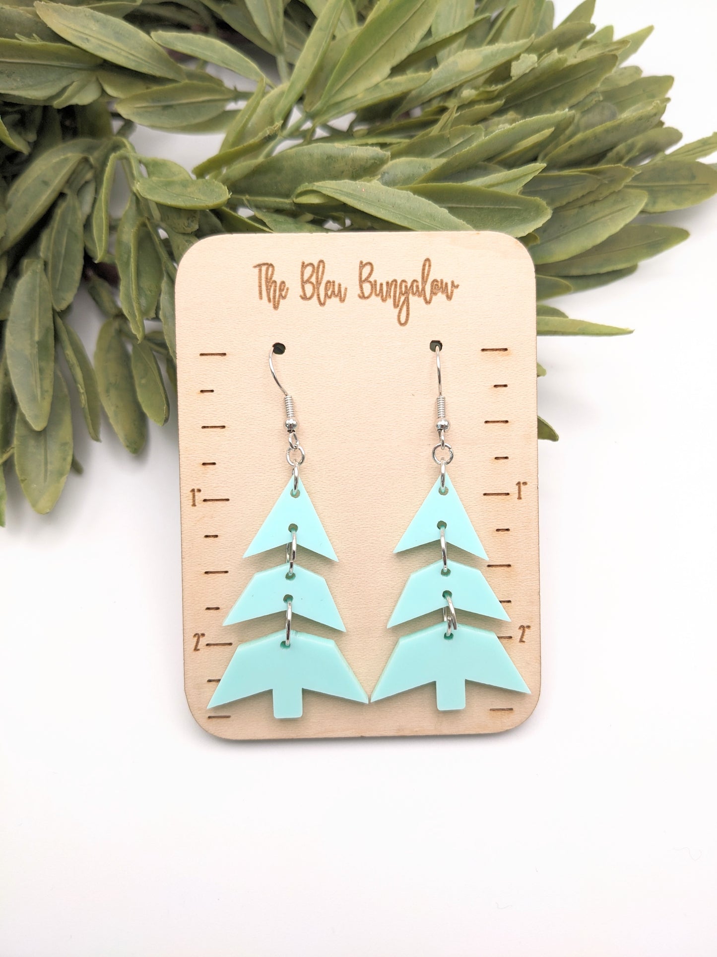 Acrylic Tiered Christmas Tree Dangles