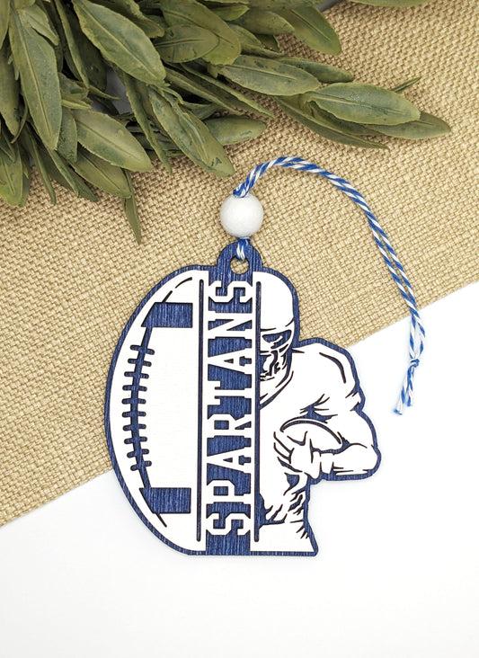 Spartans Football Ornament