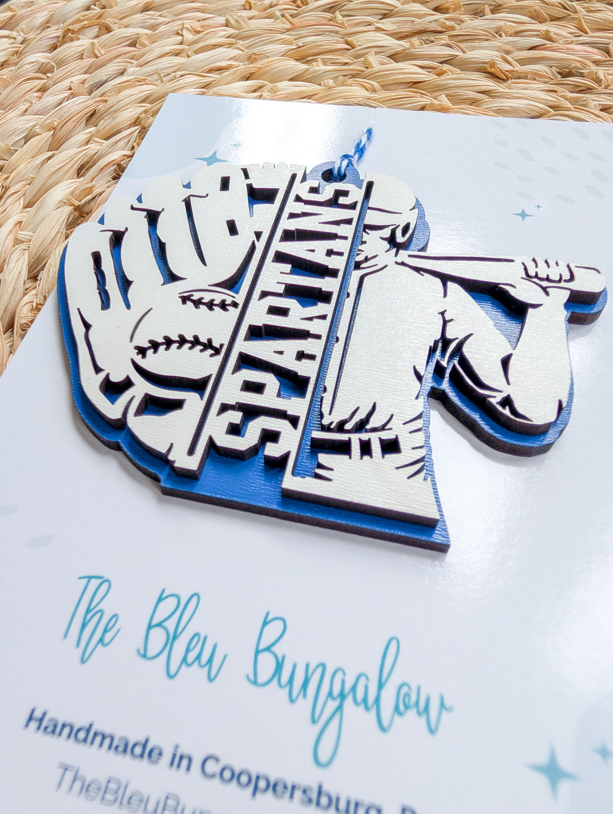 Spartans Baseball Ornament