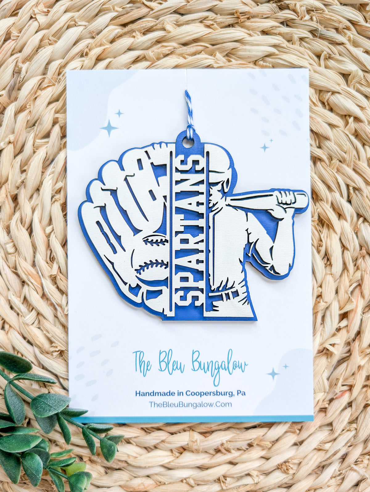 Spartans Baseball Ornament