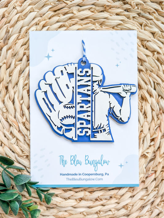 Spartans Baseball Ornament