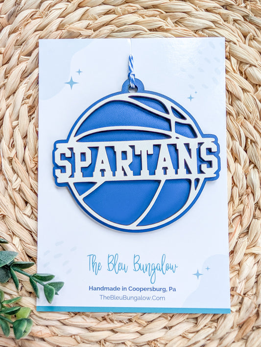 Spartans Basketball Ornament