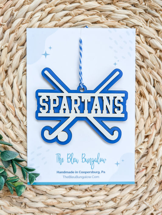 Spartans Field Hockey Ornament
