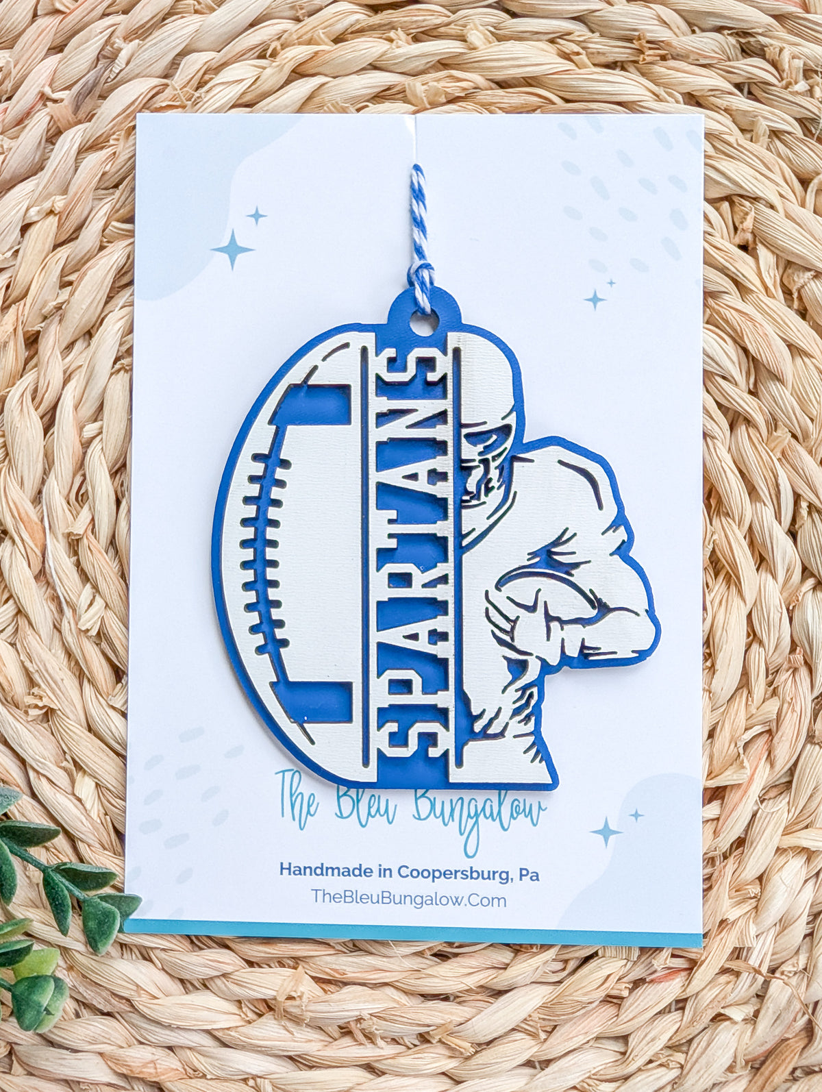 Spartans Football Ornament
