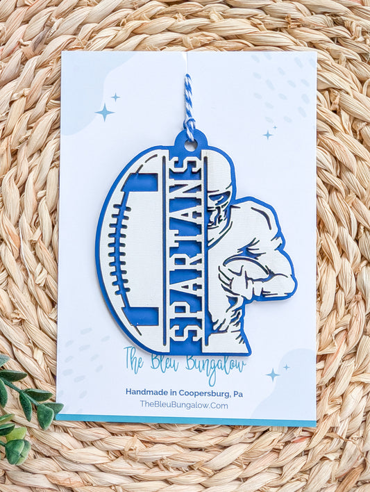 Spartans Football Ornament