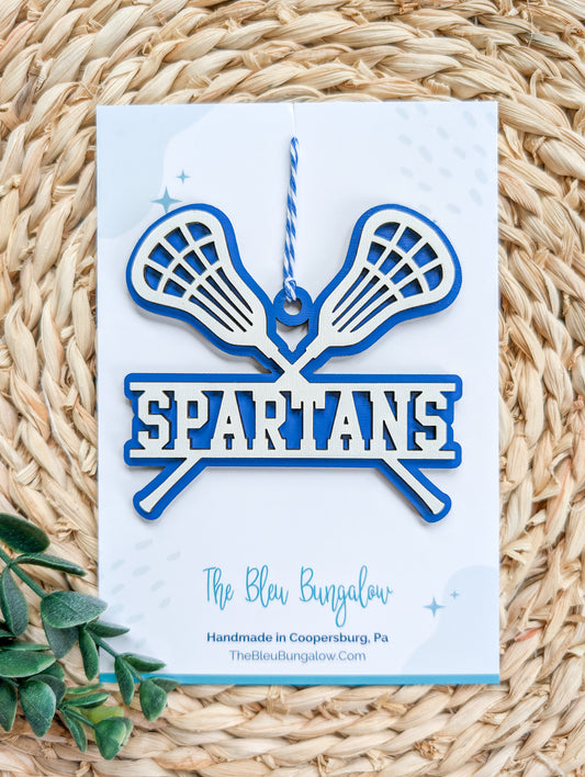 Spartans Lacrosse Ornament