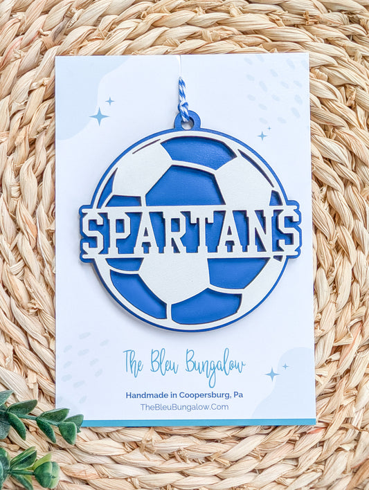 Spartans Soccer Ornament