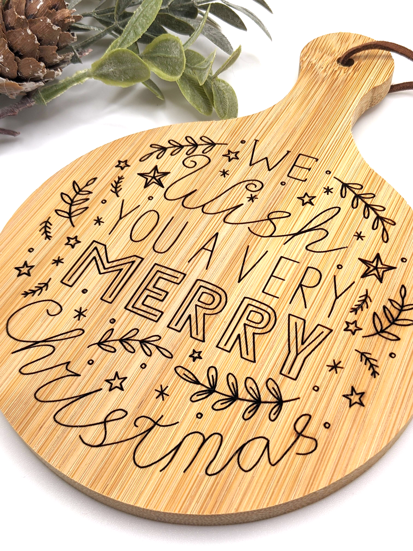 We Wish You a Very Merry Christmas Mini Cutting Board