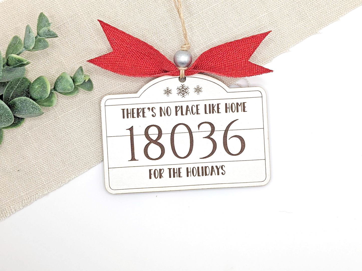 Custom Zip Code Ornament